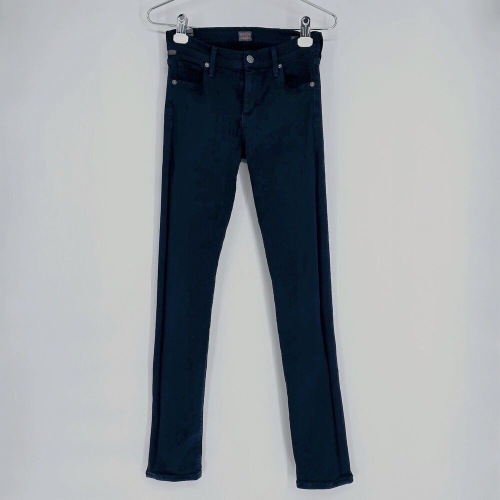 Citizens of Humanity Avedon Slick Skinny leg dark black jeans size 27